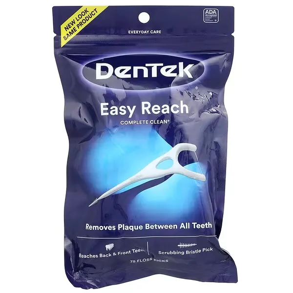 DenTek, Complete Clean®, Easy Reach Floss Picks, Mouthwash Blast, 75 Floss Picks