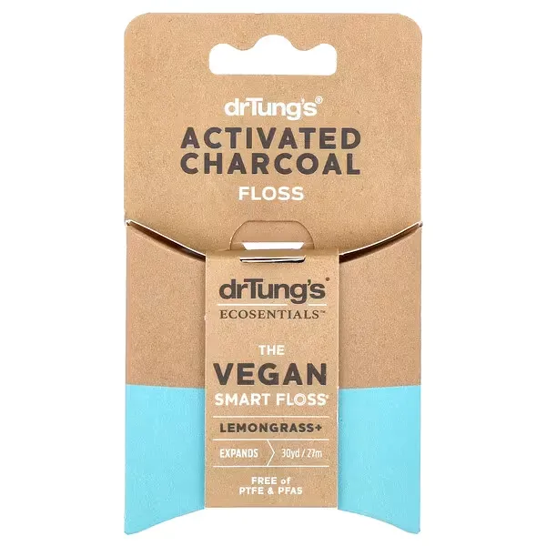 Dr. Tung's, Ecosentials™, The Vegan Smart Floss®, Lemongrass, 30 yd (27 m)