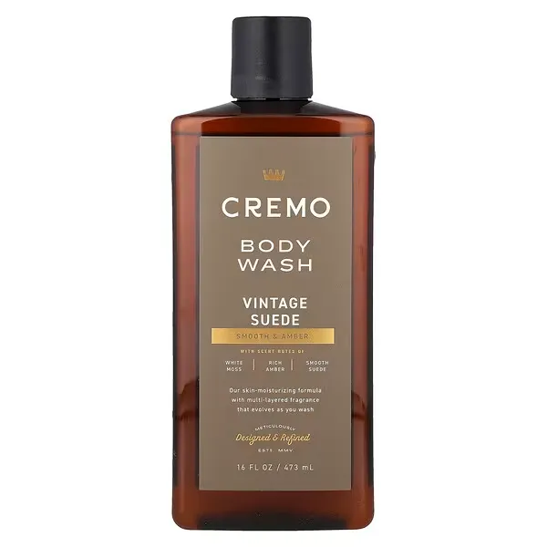 Cremo, Body Wash, Vintage Suede, 16 fl oz (473 ml)