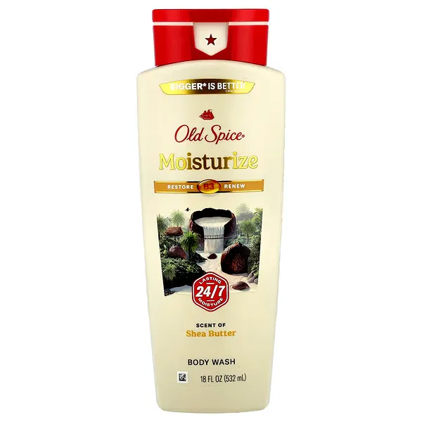 Old Spice, Body Wash, Moisturize, Shea Butter, 18 fl oz (532 ml)