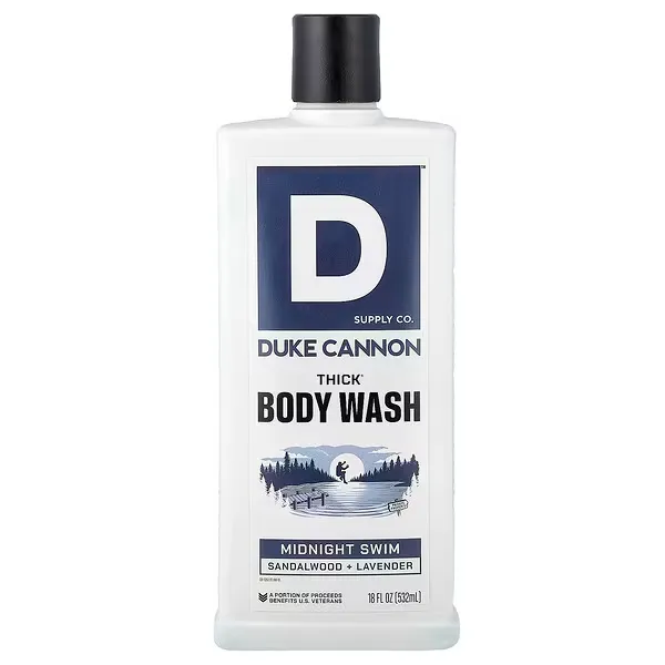 Duke Cannon Thick® Body Wash Midnight Swim, High-Viscosity Men’s Cleanser 532 ml