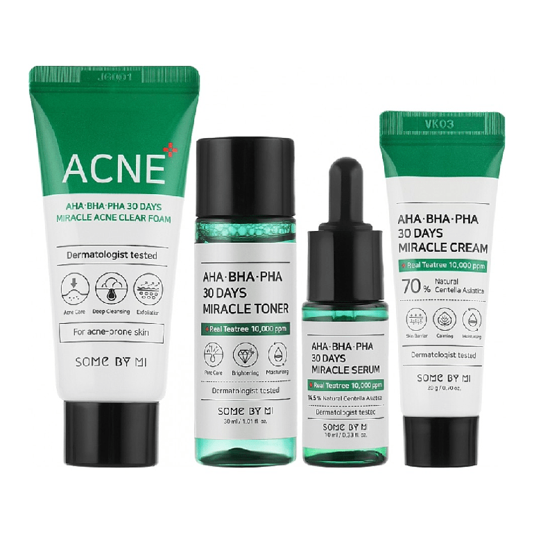 SOME BY MI AHA-BHA-PHA 30 Days Miracle Ac S.O.S Kit 4 pieces