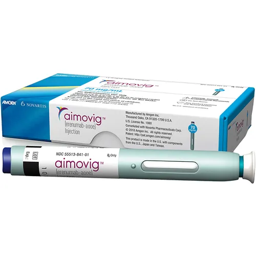 Aimovig 70 mg erenumab pre‑filled pen (refrigerated)