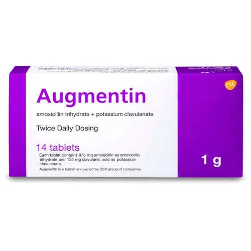 Augmentin 1 gm Tablet 14pcs