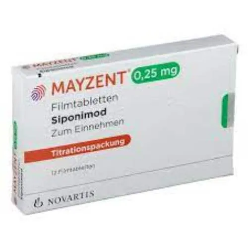 Mayzent 0.25 mg Siponimod Tablets 12 Count (refrigerated)