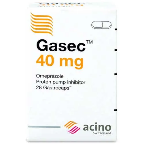 Gasec 40 mg Omeprazole Capsules 28 Count