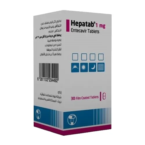 Hepatab 1 mg entecavir coated Tablets × 30