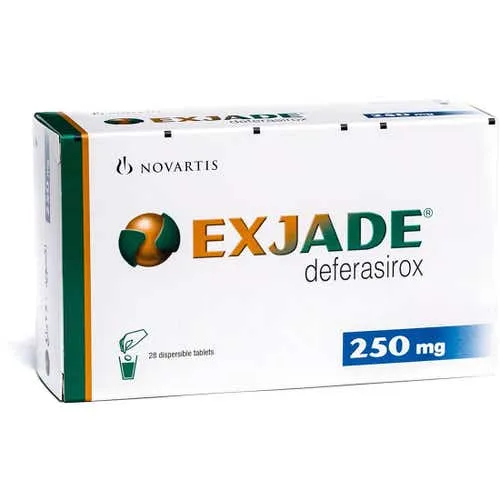 Exjade 250 mg deferasirox Tablets × 28