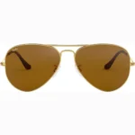 Ray-Ban Aviator Sunglasses Brown Gold Unisex RB3025