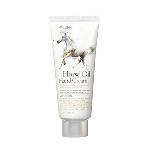 3W Clinic Horse Oil Moisturizing Hand Cream 100ml