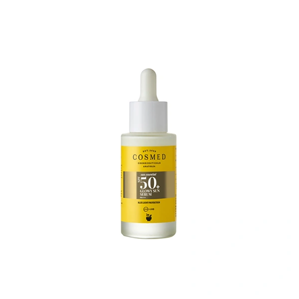سيروم الشمس إيسينشال غلوي من كوزميد مع واقي شمس SPF 50+ ,30 مل