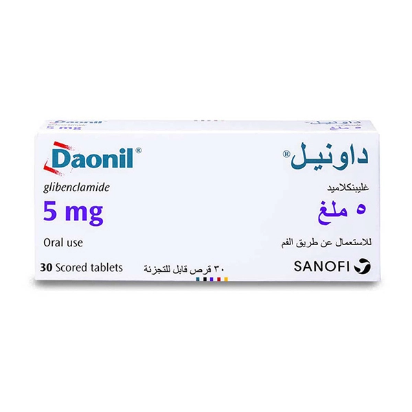 Daonil 5 mg Glibenclamide 30 Tablets