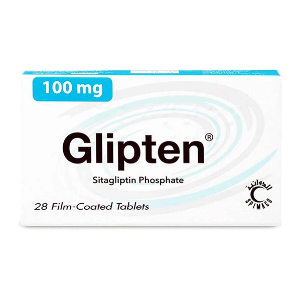 Glipten 100 mg Sitagliptin 28 Tablets