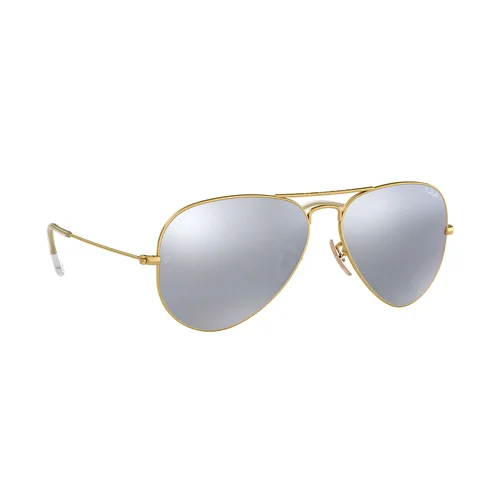 Ray-Ban Aviator Sunglasses Gray Reflective Unisex RB3025
