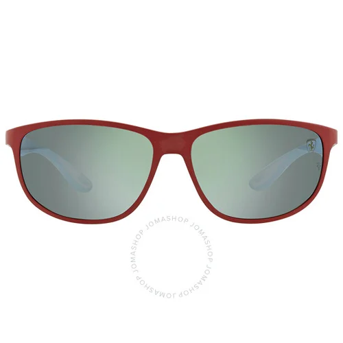Ray-Ban Sunglasses Scuderia Ferrari Green Mirror Silver Pillow Unisex RB4394
