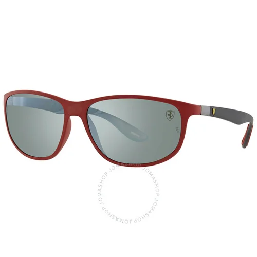 Ray-Ban Sunglasses Scuderia Ferrari Green Mirror Silver Pillow Unisex RB4394 - Image 3