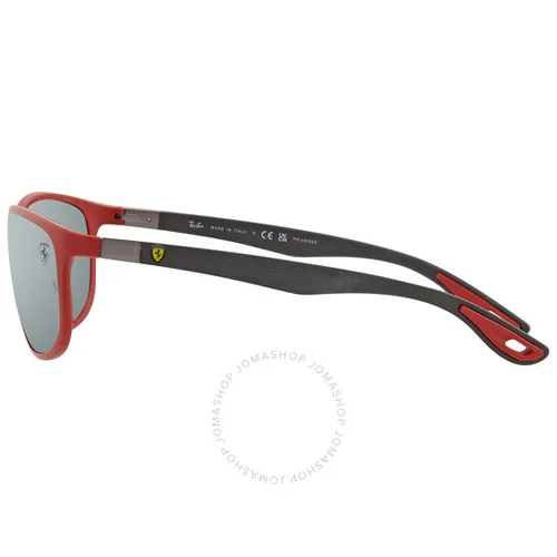 Ray-Ban Sunglasses Scuderia Ferrari Green Mirror Silver Pillow Unisex RB4394 - Image 5