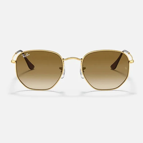 Ray-Ban Unisex hexagonal sunglasses Light Brown RB3548 - Image 2