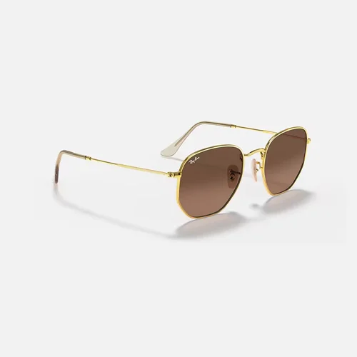 Ray-Ban Unisex hexagonal sunglasses brown gradient RB3548N - Image 3