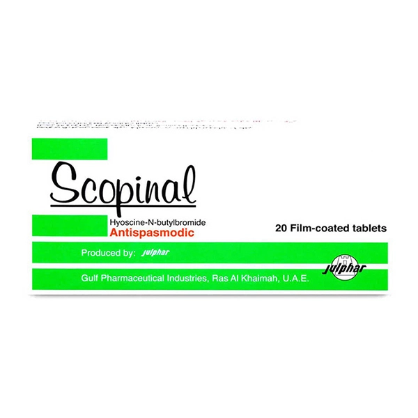 Scopinal Hyoscine Butylbromide 10 mg 20 Tablets
