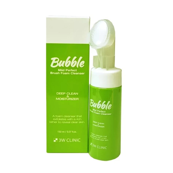 3W Clinic Bubble Mild Perfect Brush Foam Cleanser 150ml
