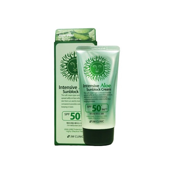 3W Clinic Intensive Aloe Sunblock Cream SPF50+ 70ml