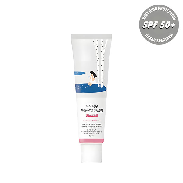 راوند لاب كريم واقي شمس مرطب بعصير البتولا لتوحيد لون البشرة SPF50+ واسع الطيف 50 مل