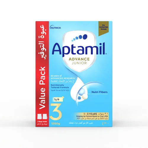 Aptamil Advance Junior 3 Vanilla Flavored Infant Milk, 1200g Value Pack