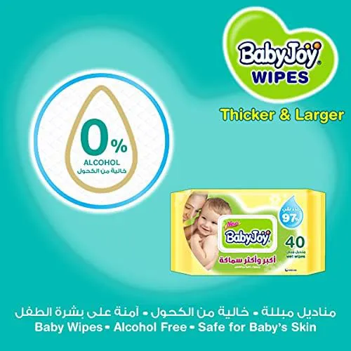 BabyJoy Thick and Large Scented, Wet Wipes 3x40 - Image 4