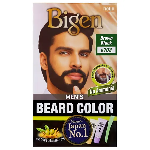Bigen Beard Hair Color For Men, Black Brown B102
