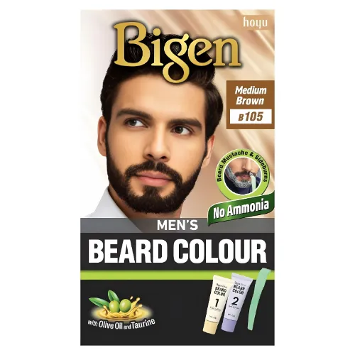 Bigen Beard Hair Color For Men, Medium Brown 105