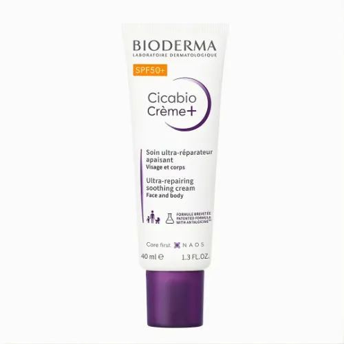 Bioderma Cicabio Cream+ SPF 50+ for Face, 40 ml