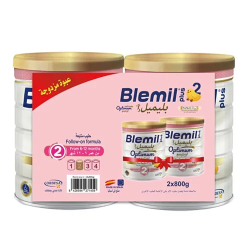 Blemil Plus Optimum 2 Infant Milk, 800x800g , Value Pack