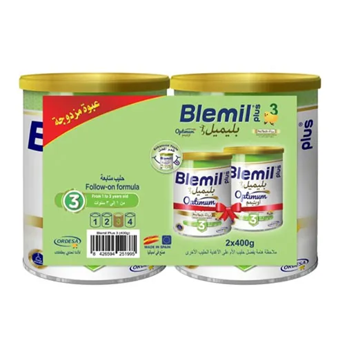 Blemil Plus Optimum 3 Infant Milk, 400g, 2 pieces