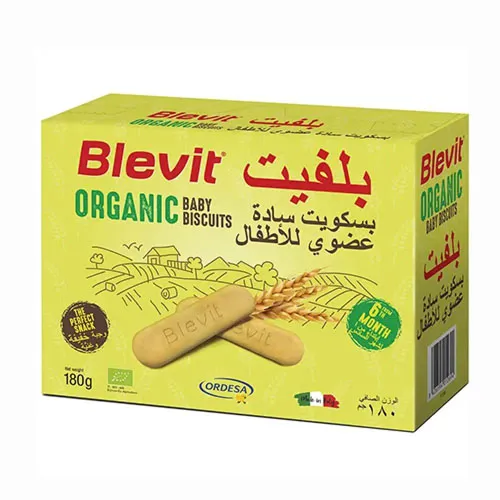 Blevit Organic Plain Baby Biscuits, 180g