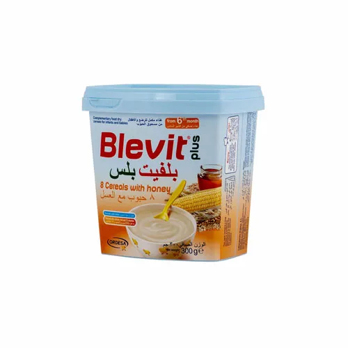 Blevit Plus Cereal Powder 8 Grains & Honey, 300g