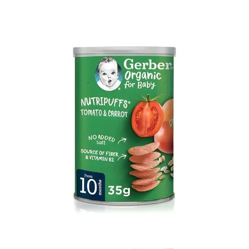 Gerber Organic Baby Cereal with Tomatoes and carrots , 35g