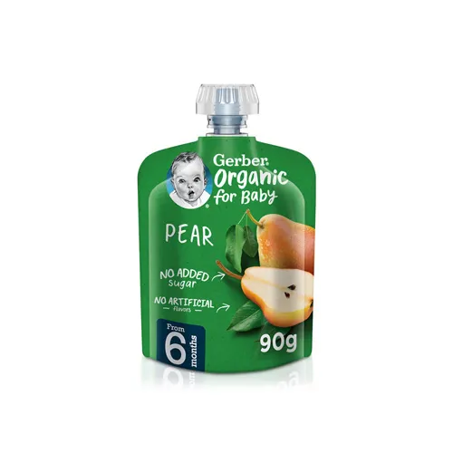 Gerber Organic Nutritious Puree pear , 90g