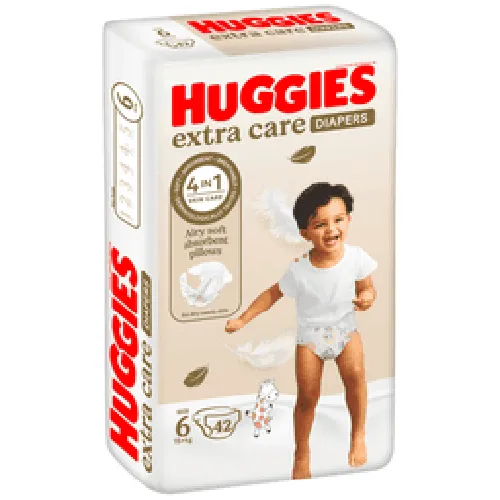 Huggies Extra Care Diapers, Size 6, 42 pcs