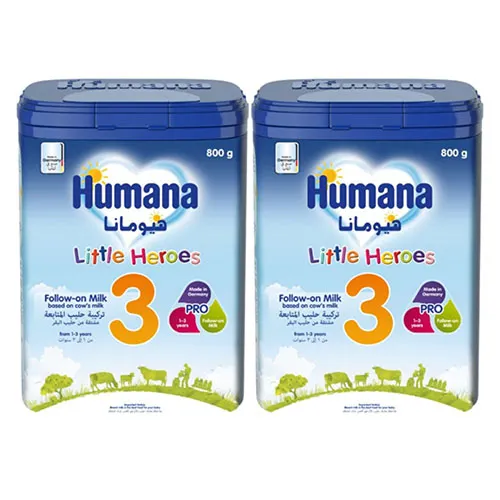 Humana 3 Infant Milk, 800g 2x Twin Pack Offer