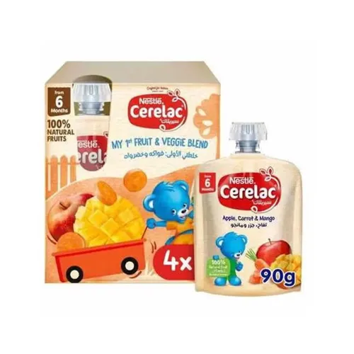 Nestlé Apple, Carrot & Mango Liquid Cerelac, 90g 4x Offer