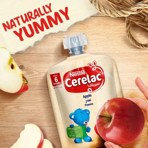 Nestle Apple Puree Liquid Cerelac, 90g - Image 3