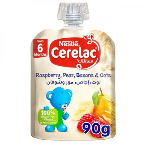 Nestle Cerelac Liquid Berry, Pear, Banana & Oat, 90g