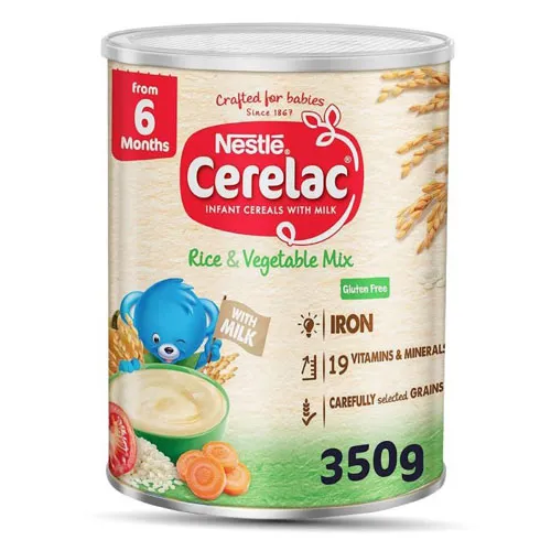 Nestle Cerelac Mix Rice and Vegetables 350g