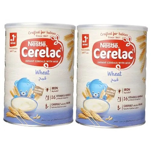 Nestle Cerelac Wheat with Milk 1000g x2 Double Pack Offer