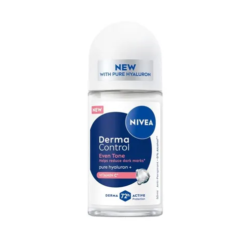 Nivea Antiperspirant Roll-On, Derma Control Vitamin C for Women, 50 ml