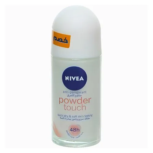 Nivea Antiperspirant Roll-On, Powder Touch for Women, 50 ml