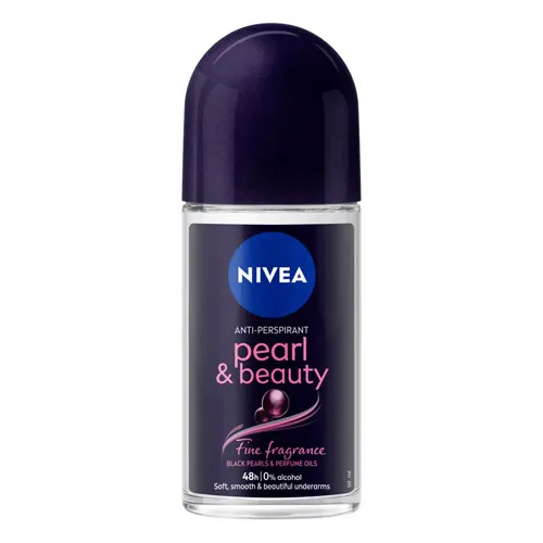 Nivea Antiperspirant Roll-On,Pearl and Beauty Black Pearl for Women, 50 ml