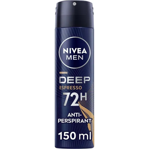 Nivea Antiperspirant Spray, Deep Espresso for Men, 150 ml