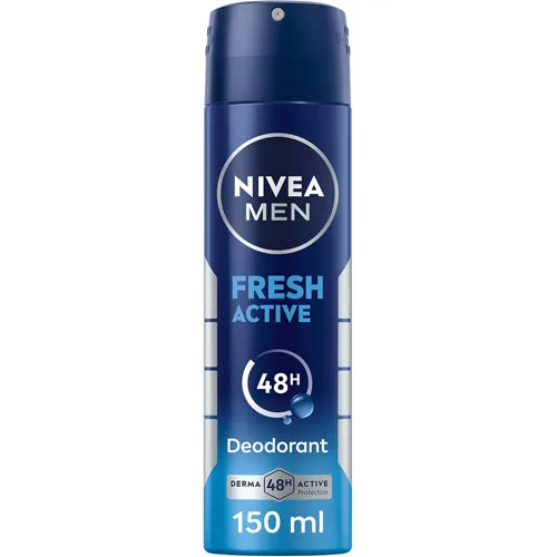 Nivea Antiperspirant Spray Fresh Active for Men, 150 ml